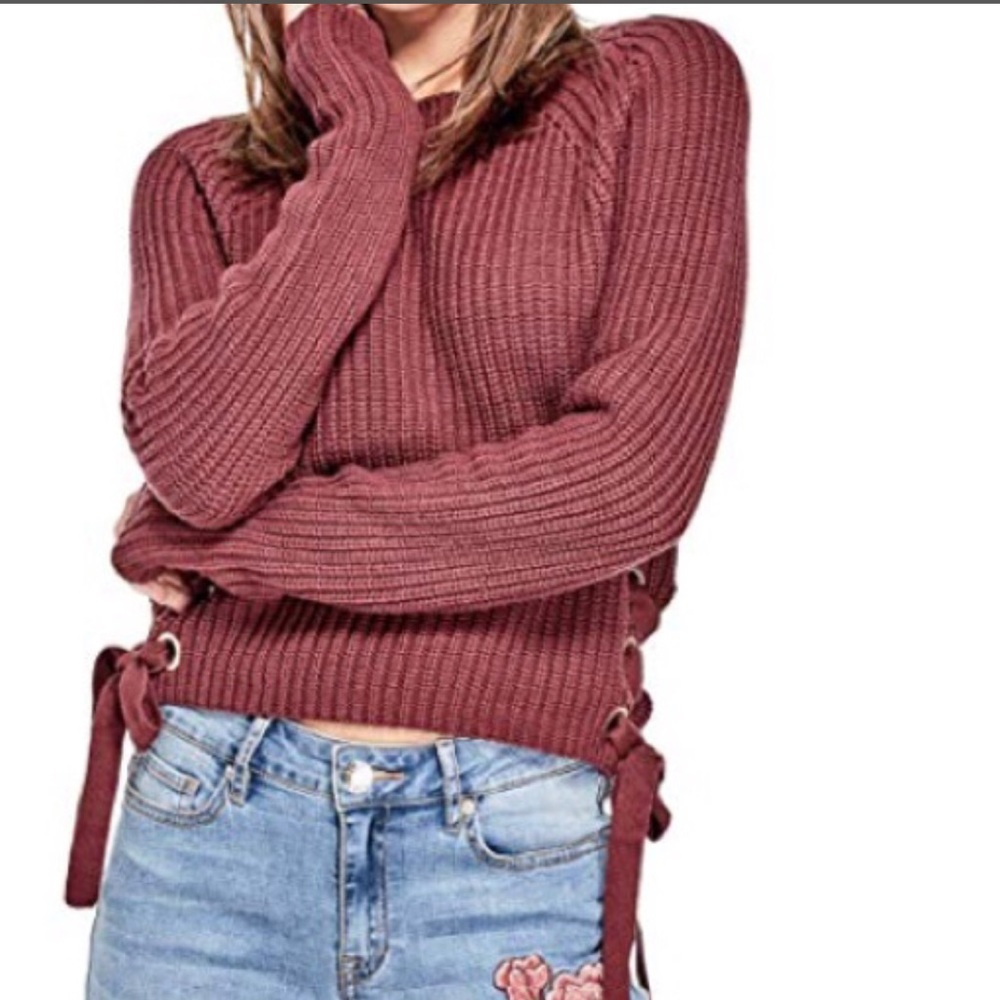 GUESS Sweaters | Kalene Lace Up Sweater